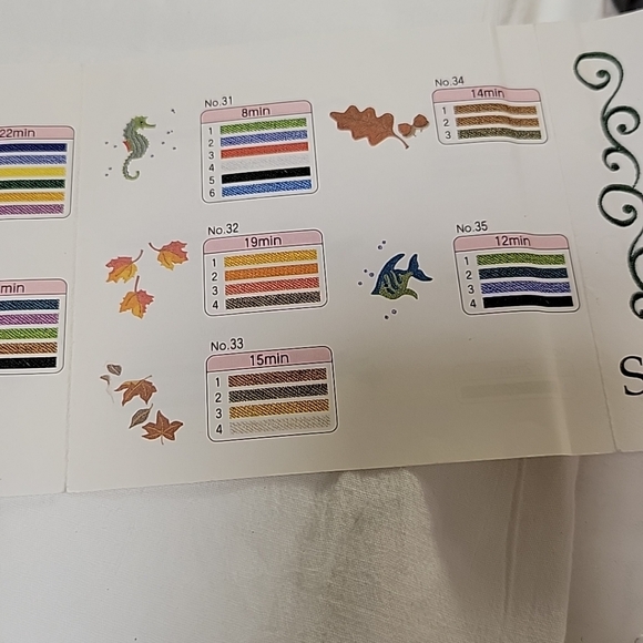 Studio Bernina Bernette Collection No. 102 Embroidery Card. UNTESTED - Picture 10 of 11